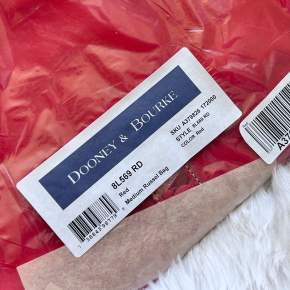New Dooney and Bourke Red Medium Russell bag - Picture 3 of 11